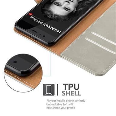 Huawei P10 lommebokdeksel etui (brun)