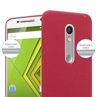 Motorola MOTO X PLAY Hardt Deksel Cover (rød)