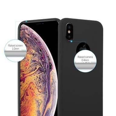 Deksel iPhone XS MAX Silikon cover (svart)