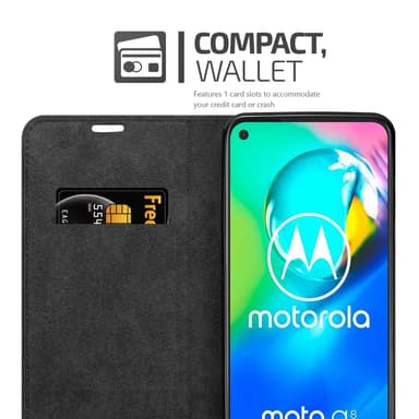 Motorola MOTO G8 POWER LITE lommebokdeksel case (brun)