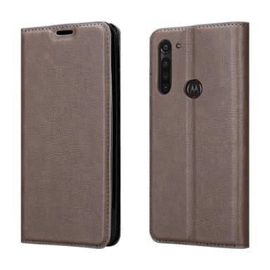 Motorola MOTO G8 POWER LITE lommebokdeksel case (brun)