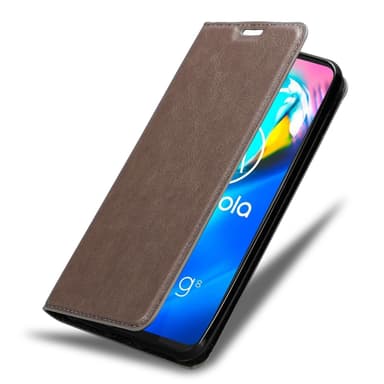 Motorola MOTO G8 POWER LITE lommebokdeksel case (brun)