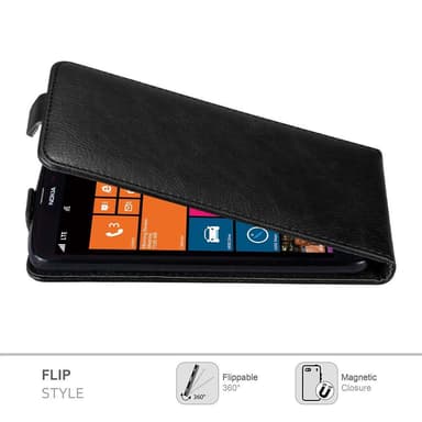 Nokia Lumia 1320 deksel flip cover (svart)