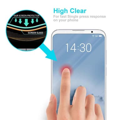MEIZU 16TH Skjermbeskytter Skärmskydd (hvit)