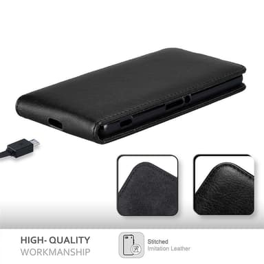 Sony Xperia Z2 deksel flip cover (svart)