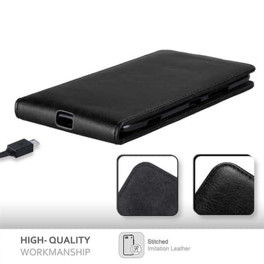 Nokia Lumia 1320 deksel flip cover (svart)
