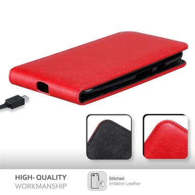 Motorola MOTO G3 deksel flip cover (rød)