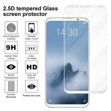 MEIZU 16TH Skjermbeskytter Skärmskydd (hvit)