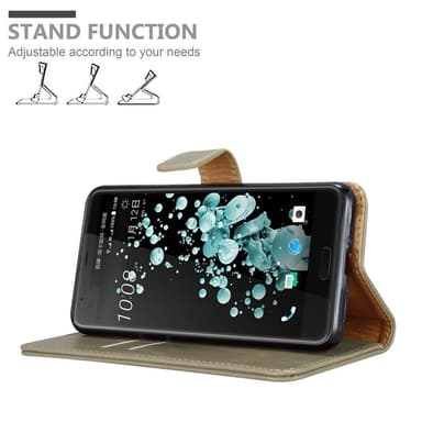 HTC U ULTRA lommebokdeksel etui (brun)