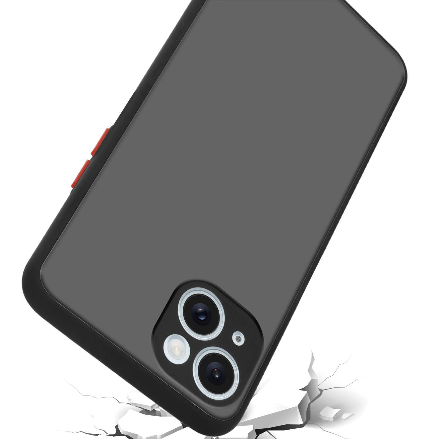 iPhone 15 Deksel Case Cover (Svart)