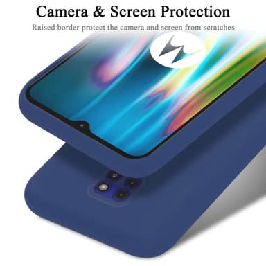 Motorola MOTO G9 PLAY silikondeksel case (Blå)