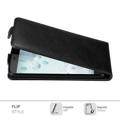 HTC U PLAY deksel flip cover (svart)