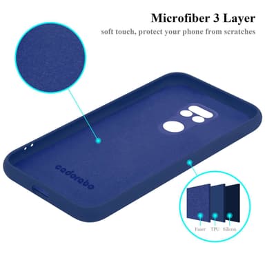 Motorola MOTO G9 PLAY silikondeksel case (Blå)