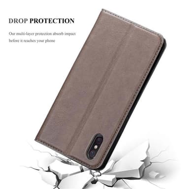 Xiaomi Mi 8 PRO lommebokdeksel case (brun)