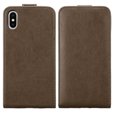 iPhone XS MAX deksel flip cover (brun)
