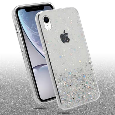 iPhone XR Silikondeksel Glitter (gjennomsiktig)