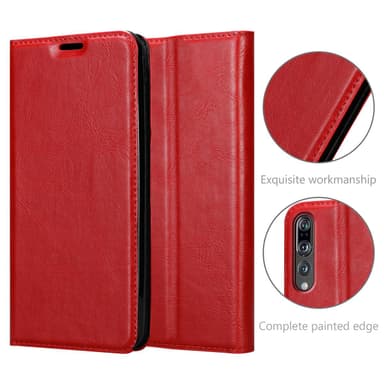 Huawei P20 PRO / P20 PLUS lommebokdeksel case (rød)