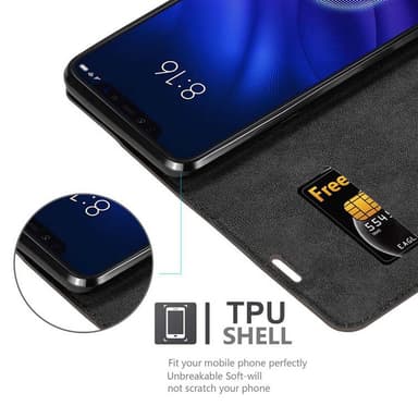 Xiaomi Mi 8 PRO lommebokdeksel case (brun)