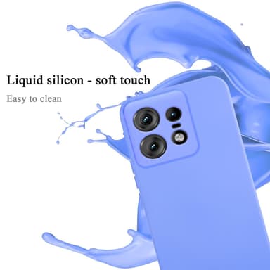 Motorola Edge 50 Pro silikondeksel case (lilla)