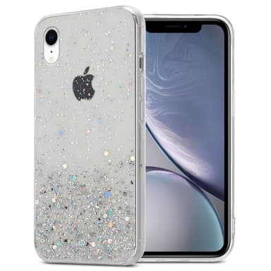 iPhone XR Silikondeksel Glitter (gjennomsiktig)