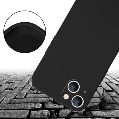 Deksel iPhone 14 med Halskjede (svart)