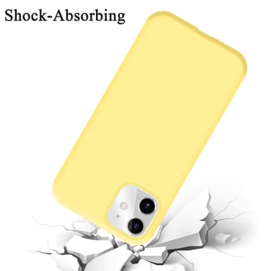 iPhone 11 silikondeksel case (gul)