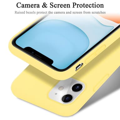 iPhone 11 silikondeksel case (gul)