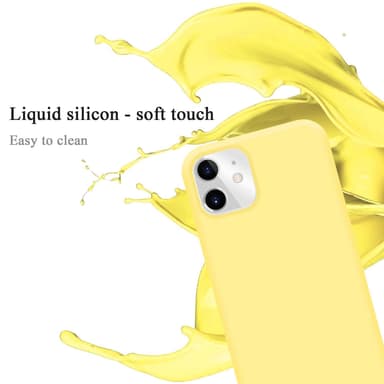 iPhone 11 silikondeksel case (gul)