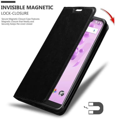 WIKO VIEW 2 GO lommebokdeksel case (svart)