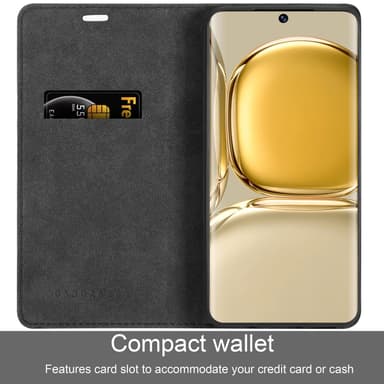 Huawei P50 PRO lommebokdeksel case (svart)
