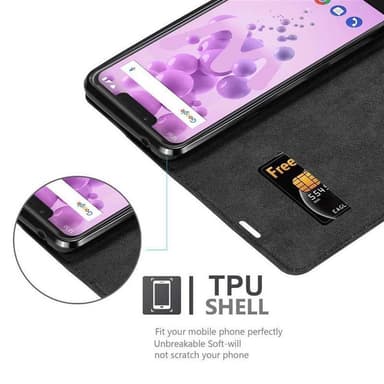 WIKO VIEW 2 GO lommebokdeksel case (svart)