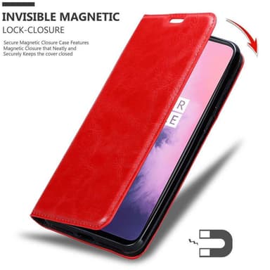 OnePlus 6T lommebokdeksel case (rød)