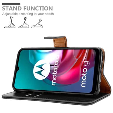 Motorola MOTO G10 / G30 lommebokdeksel etui (svart)