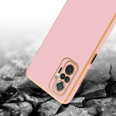 Xiaomi RedMi NOTE 10 PRO silikondeksel case (rosa)