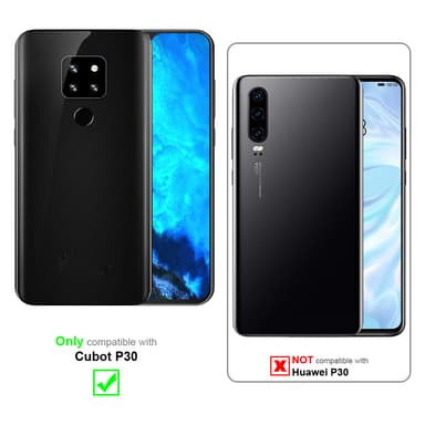 Cubot P30 lommebokdeksel case (brun)