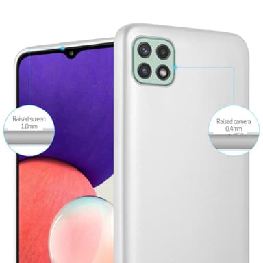 Deksel Samsung Galaxy A22 5G Case Cover (sølv)