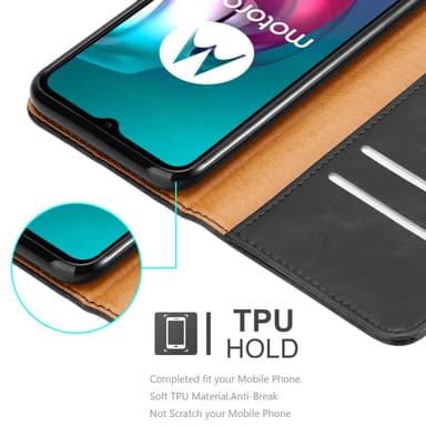 Motorola MOTO G10 / G30 lommebokdeksel etui (svart)