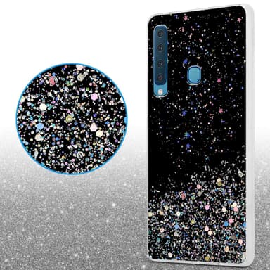 Samsung Galaxy A9 2018 Silikondeksel Glitter (svart)