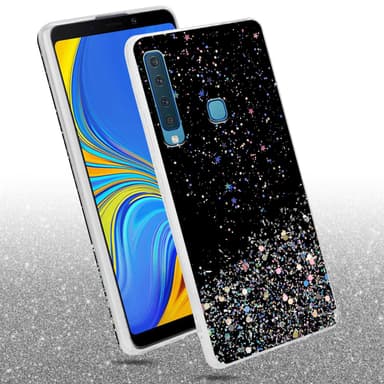 Samsung Galaxy A9 2018 Silikondeksel Glitter (svart)
