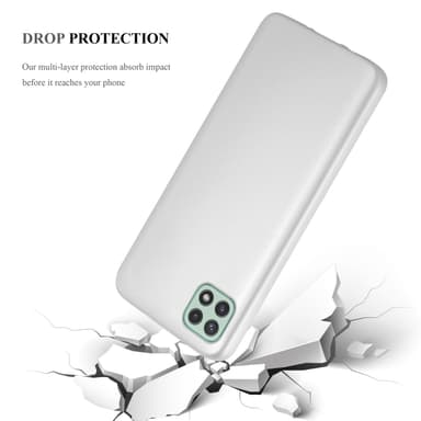 Deksel Samsung Galaxy A22 5G Case Cover (sølv)