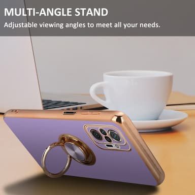 Xiaomi RedMi NOTE 10 PRO silikondeksel case (lilla)