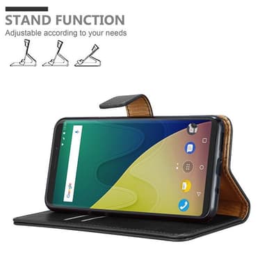 WIKO VIEW XL lommebokdeksel etui (svart)