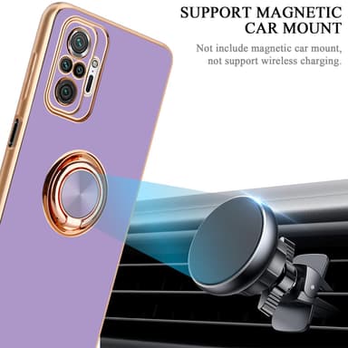 Xiaomi RedMi NOTE 10 PRO silikondeksel case (lilla)