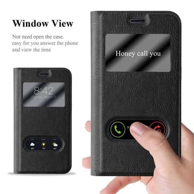Samsung Galaxy J1 2015 lommebokdeksel cover (svart)