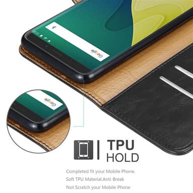 WIKO VIEW XL lommebokdeksel etui (svart)