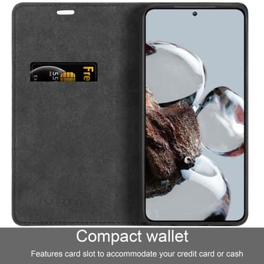 Xiaomi 12T / 12T PRO lommebokdeksel case (svart)