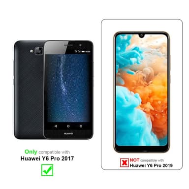 Huawei Y6 PRO 2017 lommebokdeksel Blomster (blå)