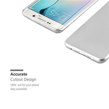 Deksel Samsung Galaxy S6 EDGE Case Cover (sølv)