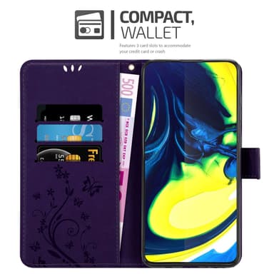 Samsung Galaxy A80 / A90 4G lommebokdeksel Blomster