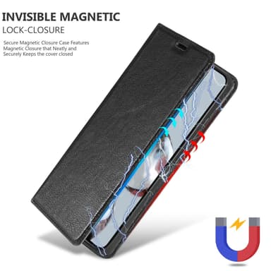 Xiaomi 12T / 12T PRO lommebokdeksel case (svart)